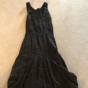 ONZ Brand - Asymmetrical Midi Black Dress